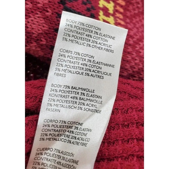 Free People Sweater XS Cabin Fever Oversized Pullover Pomegranate Boho Thermal - Picture 15 of 16